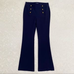 Express navy blue flare sailor pants trousers 4